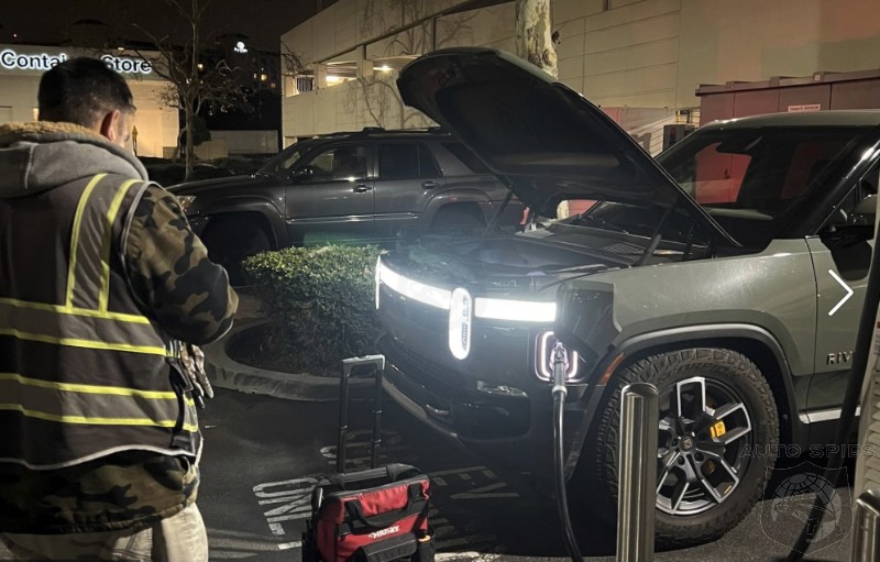 Rivian R1T Pickup Fries Itself At The Charging Station